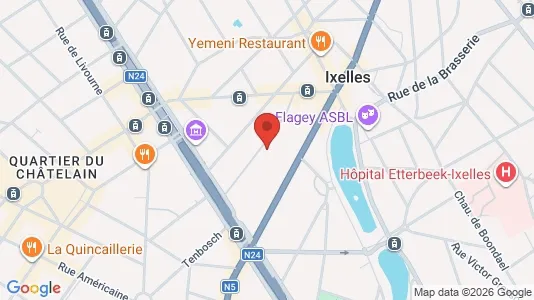 Apartments for rent i Brussels Elsene - kort over placeringen