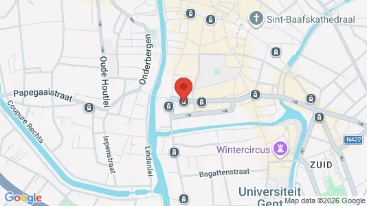 Apartments for rent i Stad Gent - kort over placeringen