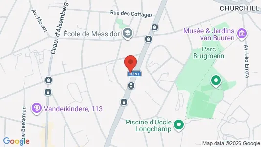 Apartments for rent i Brussels Ukkel - kort over placeringen