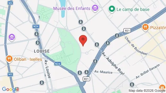 Apartments for rent i Brussels Elsene - kort over placeringen