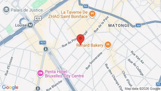 Apartments for rent i Brussels Elsene - kort over placeringen