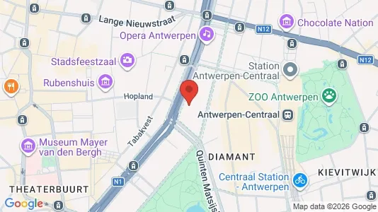 Apartments for rent i Stad Antwerp - kort over placeringen