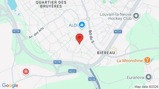 Apartments for rent in Ottignies-Louvain-la-Neuve - Photo from Google Street View