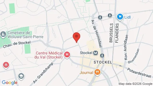 Apartments for rent i Brussels Sint-Pieters-Woluwe - kort over placeringen