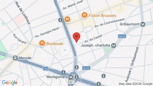 Apartments for rent i Brussels Sint-Lambrechts-Woluwe - kort over placeringen