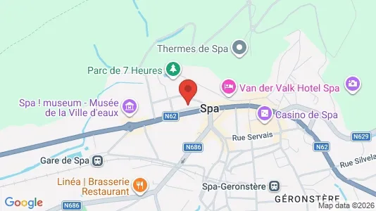 Apartments for rent i Spa - kort over placeringen