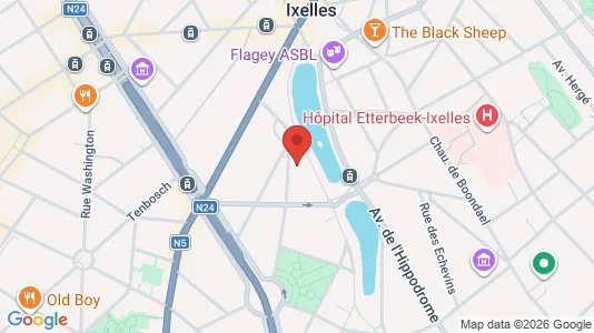 Apartments for rent i Brussels Elsene - kort over placeringen