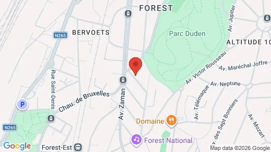 Apartments for rent i Brussels Vorst - kort over placeringen