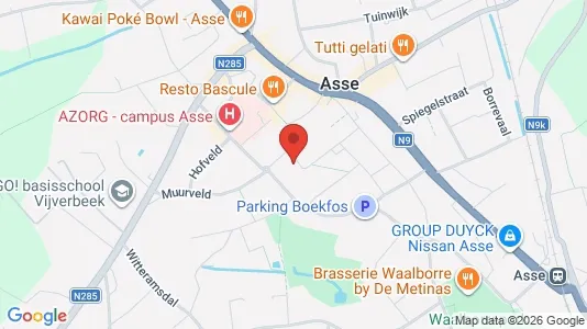 Apartments for rent i Asse - kort over placeringen