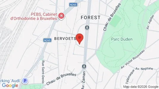 Apartments for rent i Brussels Vorst - kort over placeringen