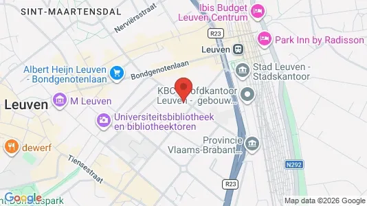 Apartments for rent i Leuven - kort over placeringen