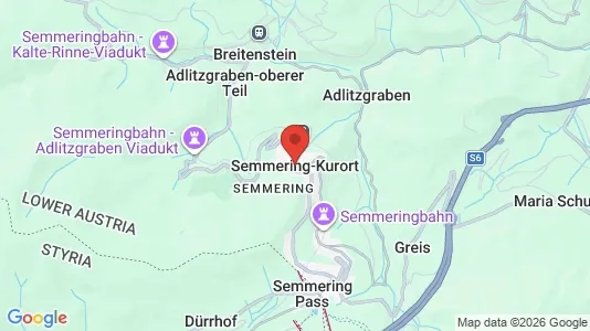 Apartments for rent i Semmering - kort over placeringen