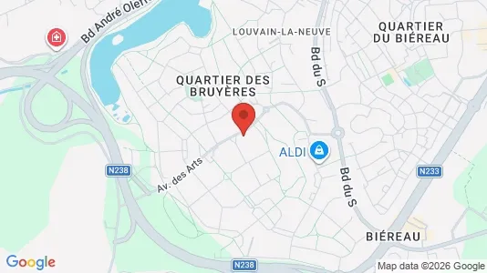 Apartments for rent in Ottignies-Louvain-la-Neuve - Photo from Google Street View