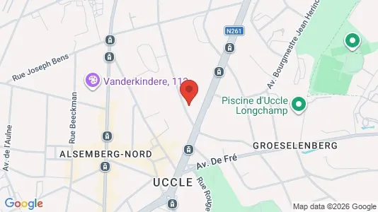 Apartments for rent i Brussels Ukkel - kort over placeringen