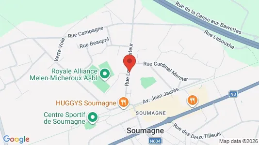 Apartments for rent i Soumagne - kort over placeringen