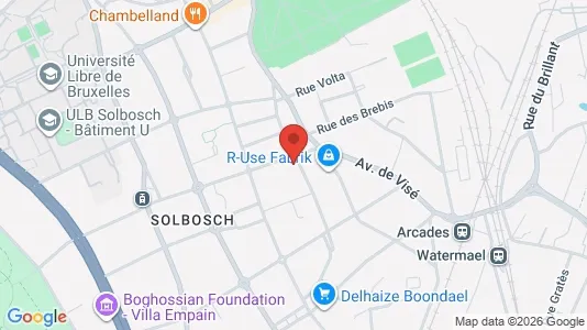 Apartments for rent i Brussels Elsene - kort over placeringen