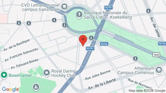 Apartments for rent i Brussels Koekelberg - kort over placeringen