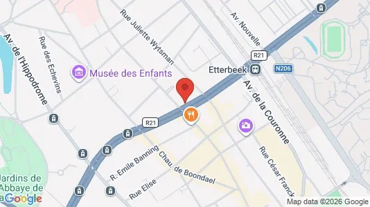 Apartments for rent i Brussels Elsene - kort over placeringen