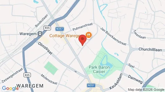 Apartments for rent i Waregem - kort over placeringen