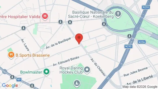 Apartments for rent i Brussels Koekelberg - kort over placeringen