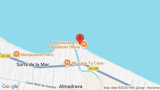 Apartments for rent i Dénia - kort over placeringen