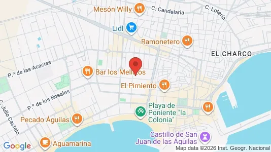 Apartments for rent i Águilas - kort over placeringen