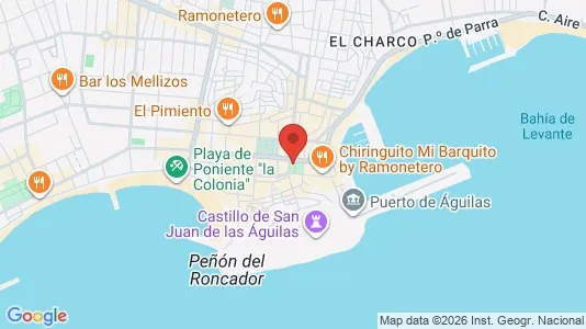 Apartments for rent i Águilas - kort over placeringen