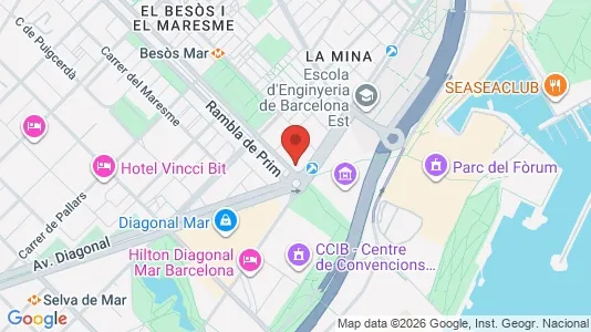 Apartments for rent i Barcelona Sant Martí - kort over placeringen