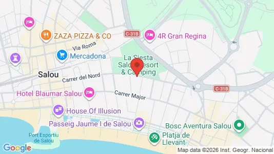 Apartments for rent i Salou - kort over placeringen