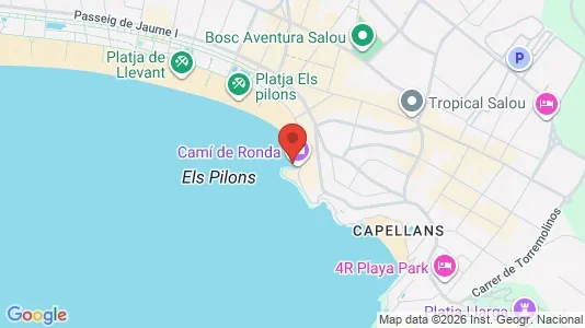 Apartments for rent i Salou - kort over placeringen