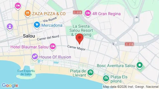 Apartments for rent i Salou - kort over placeringen