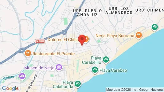 Apartments for rent i Nerja - kort over placeringen