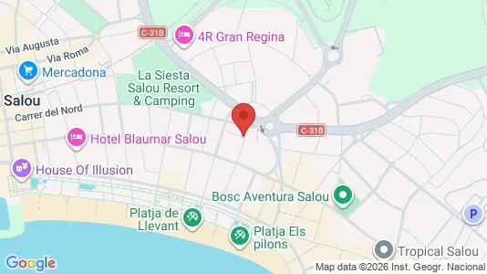Apartments for rent i Salou - kort over placeringen