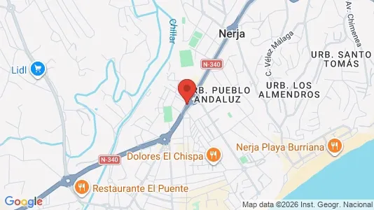 Apartments for rent i Nerja - kort over placeringen