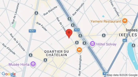 Apartments for rent i Brussels Elsene - kort over placeringen