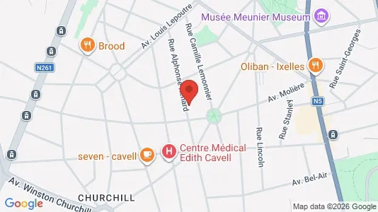 Apartments for rent in Brussels Ukkel - Photo from Google Street View