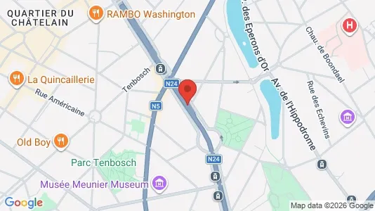 Apartments for rent i Brussels Elsene - kort over placeringen