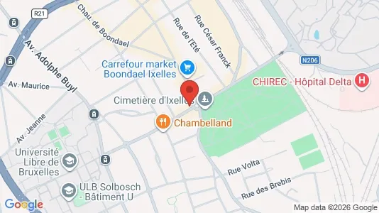 Apartments for rent i Brussels Elsene - kort over placeringen