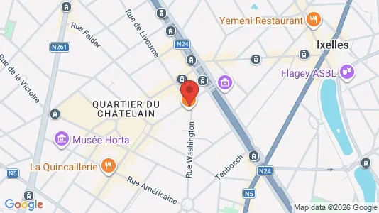 Apartments for rent i Brussels Elsene - kort over placeringen