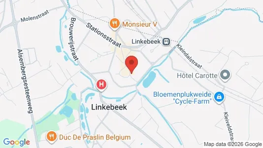 Apartments for rent i Linkebeek - kort over placeringen