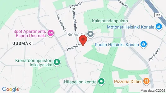 Rooms for rent i Helsinki Läntinen - kort over placeringen