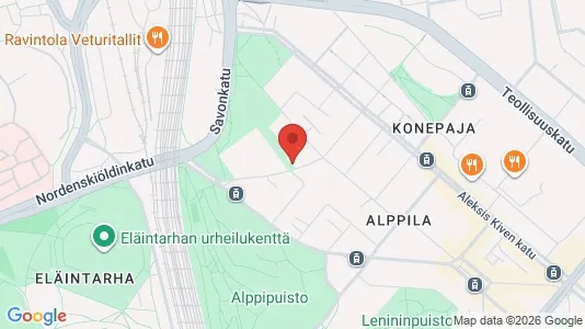 Rooms for rent i Helsinki Keskinen - kort over placeringen