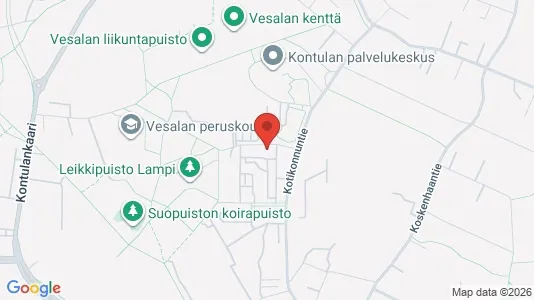 Rooms for rent i Helsinki Itäinen - kort over placeringen