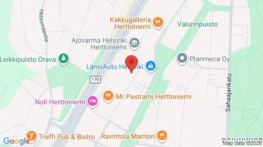 Rooms for rent i Helsinki Itäinen - kort over placeringen