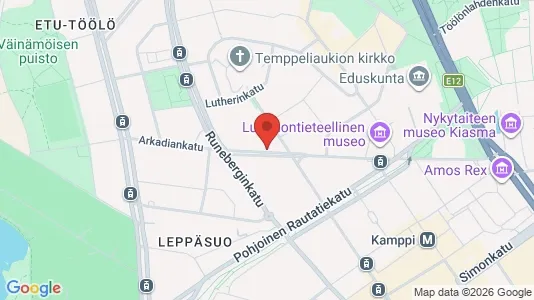 Rooms for rent i Helsinki Eteläinen - kort over placeringen