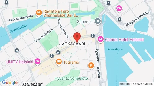 Rooms for rent i Helsinki Eteläinen - kort over placeringen