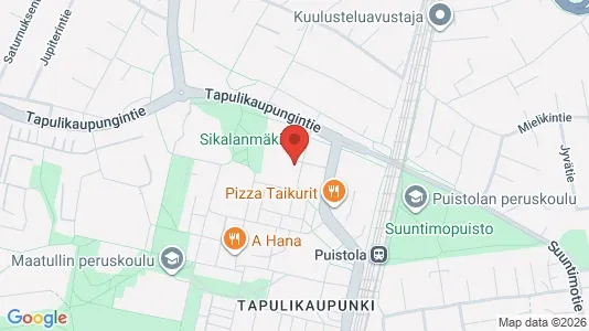 Rooms for rent i Helsinki Koillinen - kort over placeringen