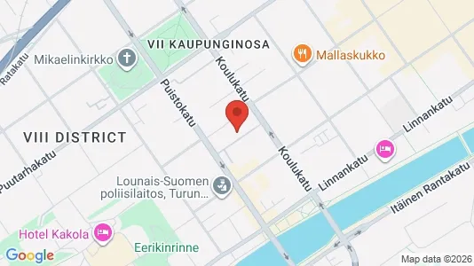 Apartments for rent i Turku - kort over placeringen