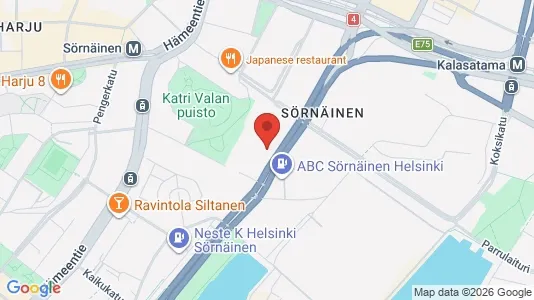 Rooms for rent i Helsinki Keskinen - kort over placeringen