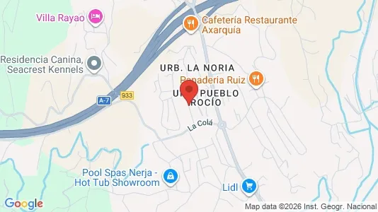 Apartments for rent i Nerja - kort over placeringen